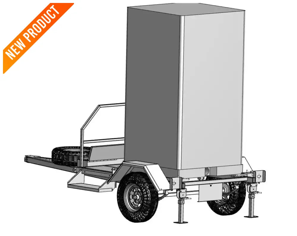 Single Toilet Trailer ATM 750KG toilet shower trailer