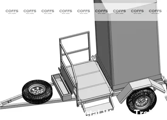 Single Toilet Trailer ATM 750KG toilet shower trailer