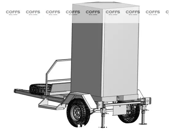 Single Toilet Trailer ATM 750KG toilet shower trailer