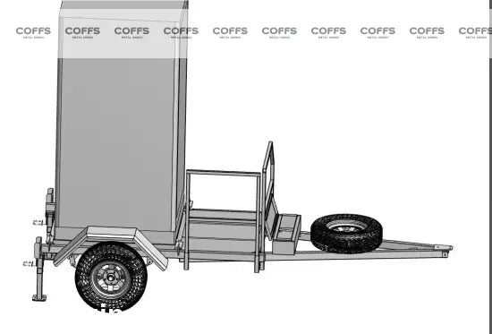 Single Toilet Trailer ATM 750KG toilet shower trailer