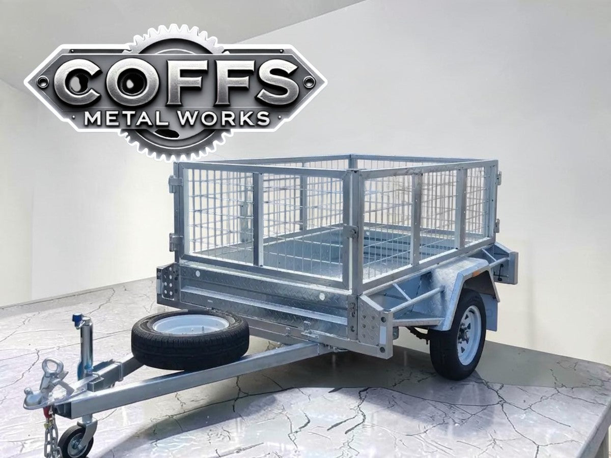 6×4 Box Trailer for Sale –, Single Axle, Fully Welded