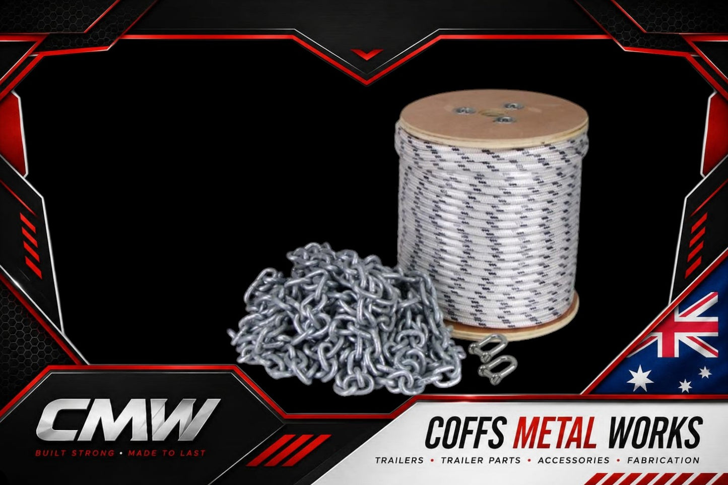 ANCHOR ROPE AND CHAIN KIT - BRAIDED
