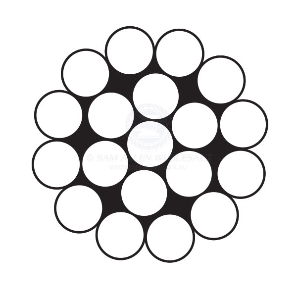 STRONGASTAINLESS WIRE - 1 X 19 - STAINLESS STEEL - 304G