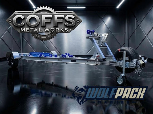 WP2527 Alloy dual axle trailer suits boats 6m to 6.5m 3500kg