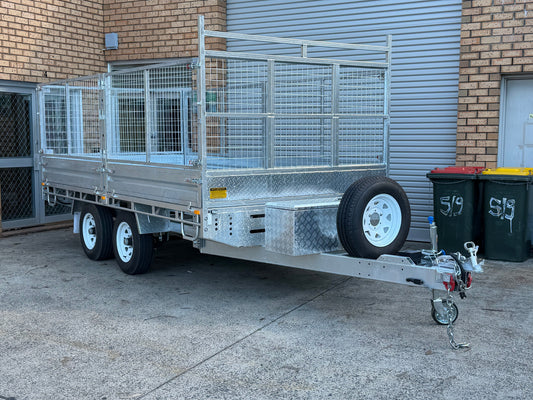 little 14x7 flat bed out the door