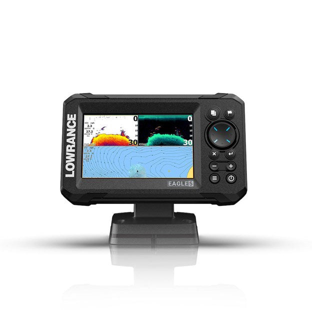 Eagle 5 with SplitShot™ HD Transducer and AUS/NZ Enhanced Embedded Charts fish finder