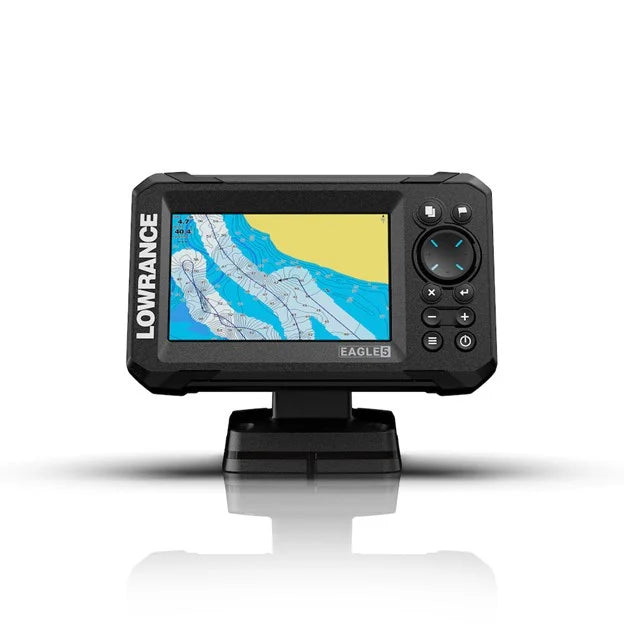 Eagle 5 with SplitShot™ HD Transducer and AUS/NZ Enhanced Embedded Charts fish finder