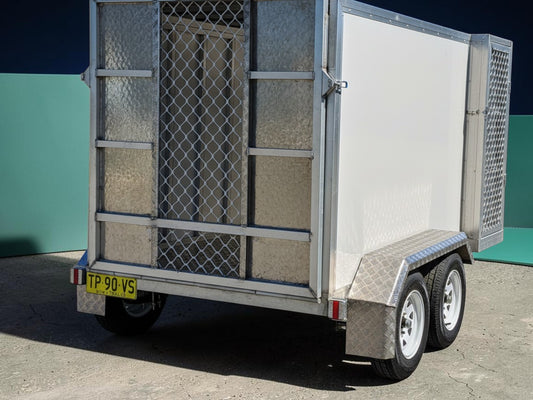 custom built aluminum Mower trailers