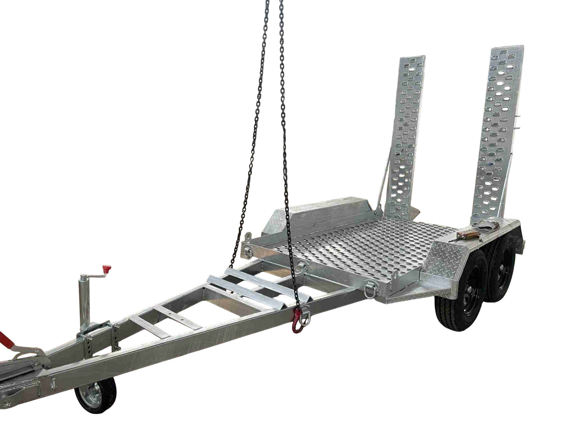14x7 Plant trailer Galvanised plant trailer