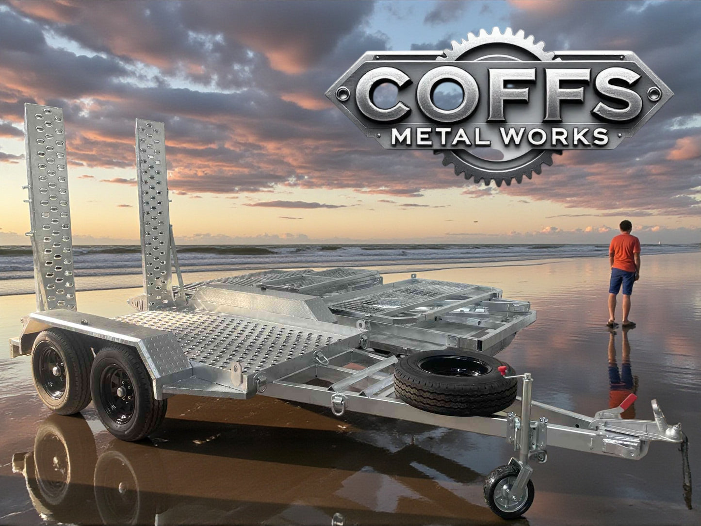 8x6 mini plant trailer 3500kg