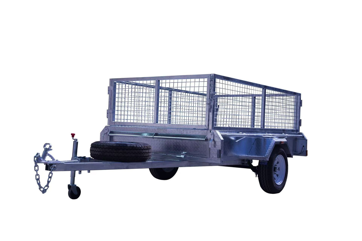 7x4 single axle 750kg ATM Galvanised box trailer