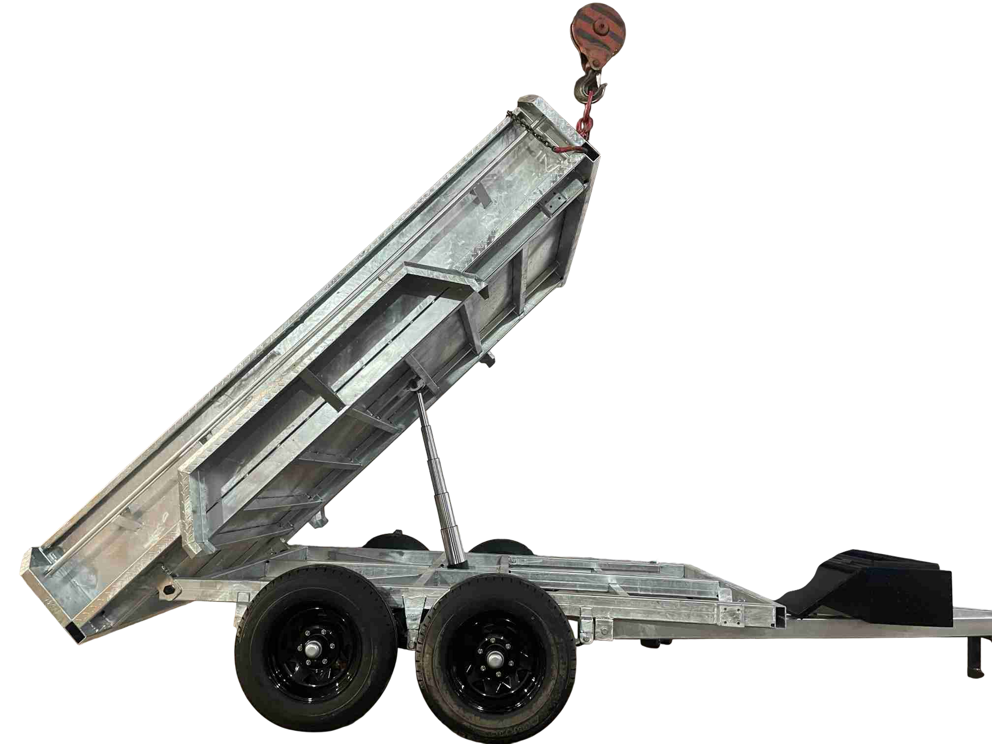 10x5 3500kg hydraulic tipper Galvanised box trailer