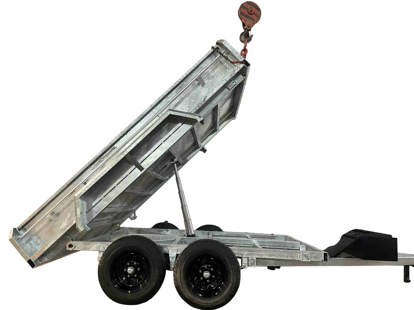 10x6 3500kg hydraulic tipper Galvanised box trailer