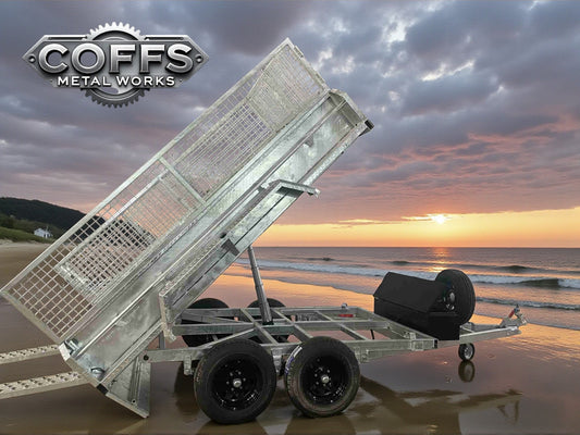 10x5 3500kg hydraulic tipper Galvanised box trailer