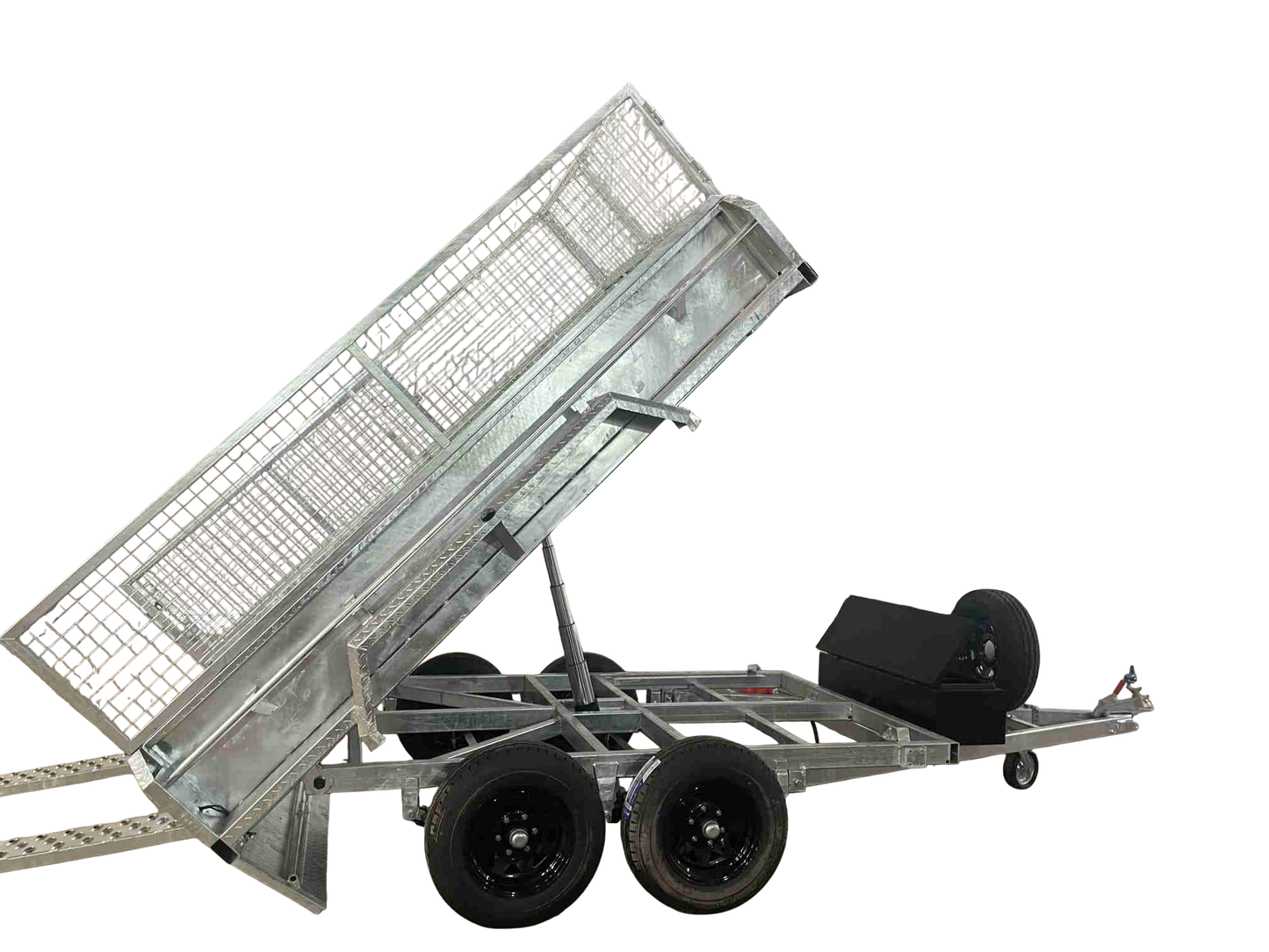 8x6 3500kg hydraulic tipper Galvanised box trailer