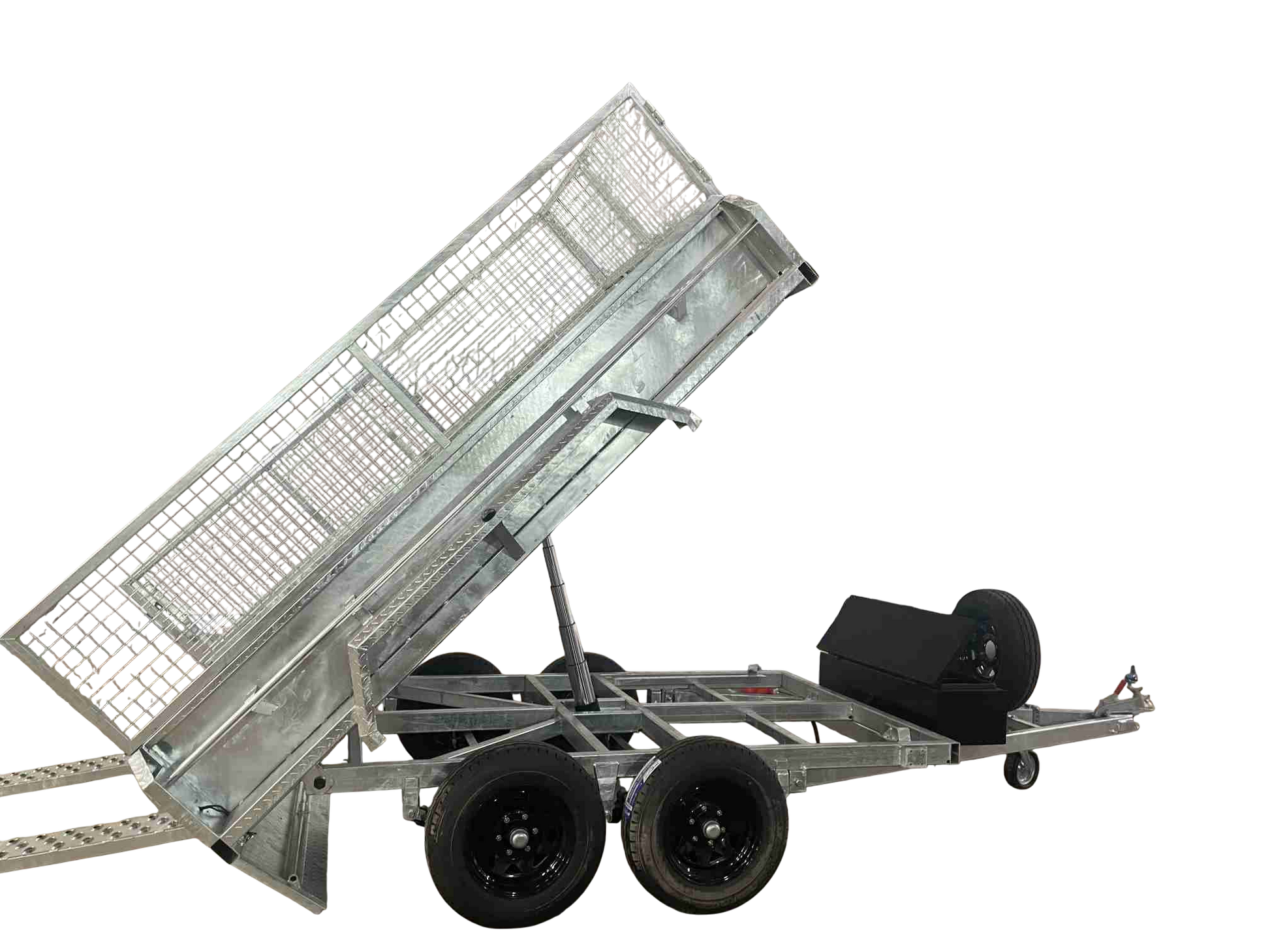 12x6 3500kg hydraulic tipper Galvanised box trailer