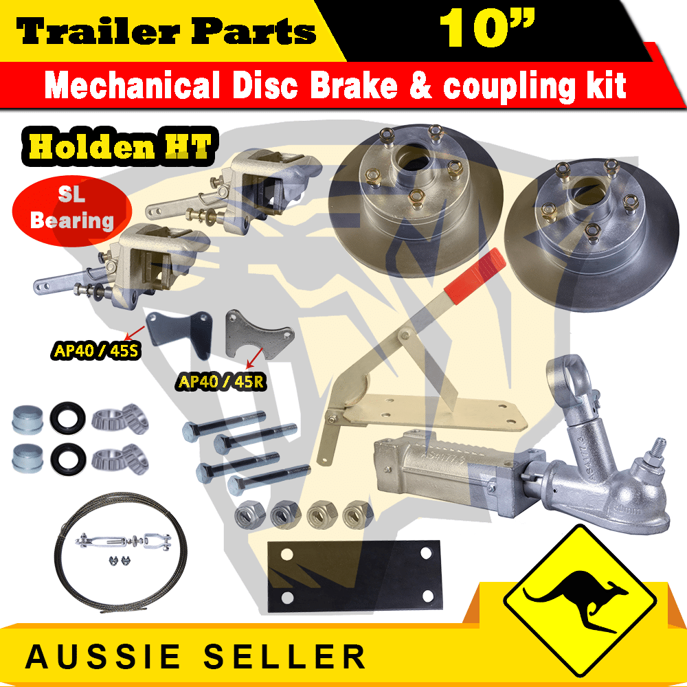 HT Galvanised Mechanical Override SL Disc Brake Kit 1400 KG