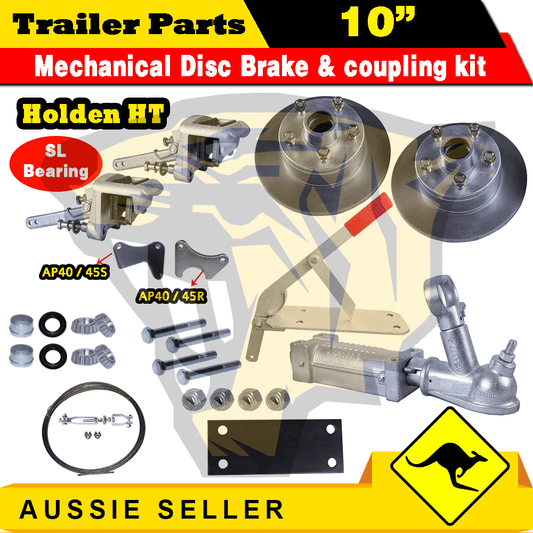 HT Galvanised Mechanical Override SL Disc Brake Kit 1400 KG