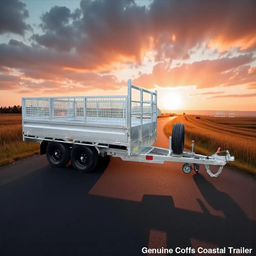 10 x 6 ft Extra Heavy Duty Flat Deck Hydraulic Tipping Trailer ATM 3.5t or 4.5t (Available in either 3,500kg or 4,500kg