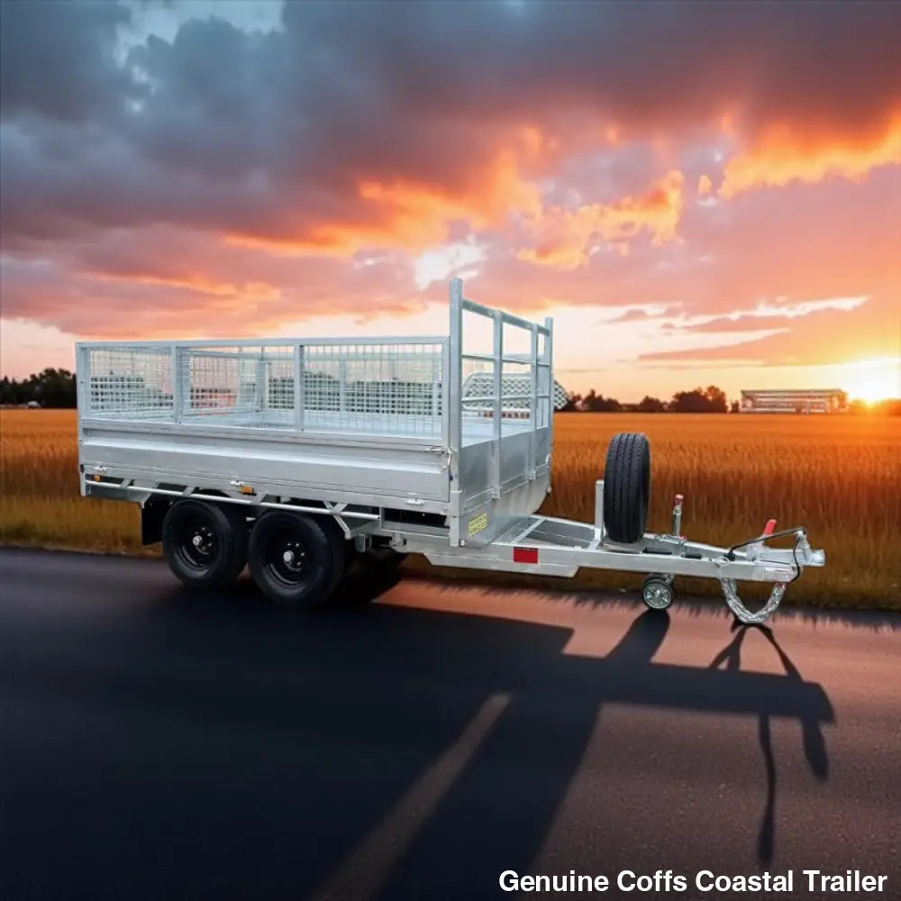 10 x 6 ft Extra Heavy Duty Flat Deck Hydraulic Tipping Trailer ATM 3.5t or 4.5t (Available in either 3,500kg or 4,500kg