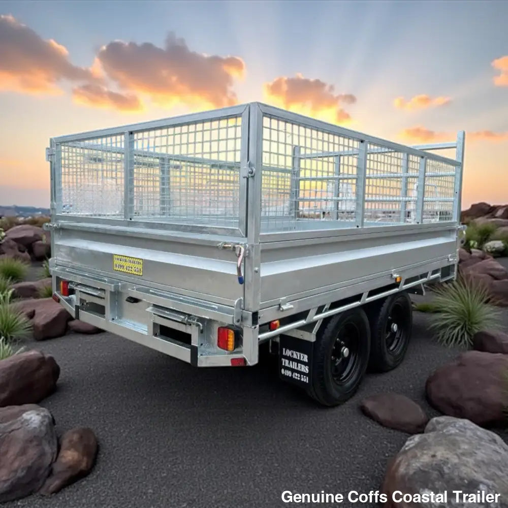 10 x 6 ft Extra Heavy Duty Flat Deck Hydraulic Tipping Trailer ATM 3.5t or 4.5t (Available in either 3,500kg or 4,500kg