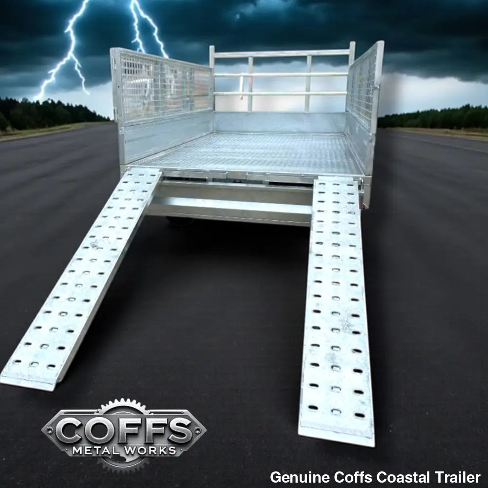 10 x 6 ft Extra Heavy Duty Flat Deck Hydraulic Tipping Trailer ATM 3.5t or 4.5t (Available in either 3,500kg or 4,500kg