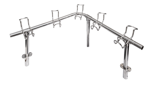 Viper Pro Series 10 Way Corner ROD Rack - Includes 4 X Straight Legs & 4 X Deck Fittings | Coffs Metal Works