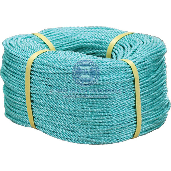 STRONGAROPE ROPE - POLYPROPYLENE - 3 STRAND LAID - SEA GREEN