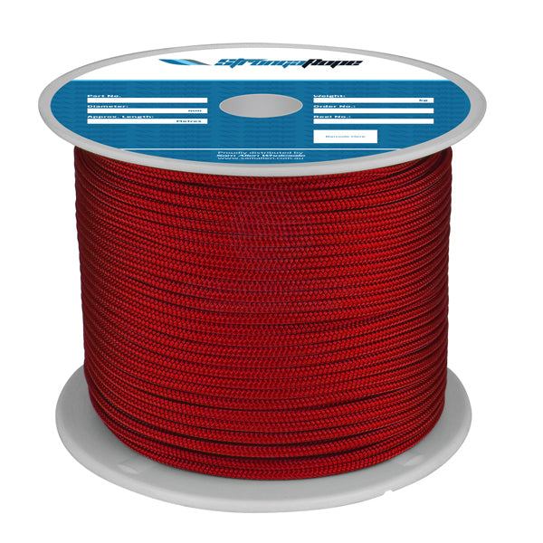 STRONGAROPE ROPE - POLYESTER DOUBLE BRAID SOLID COLOUR