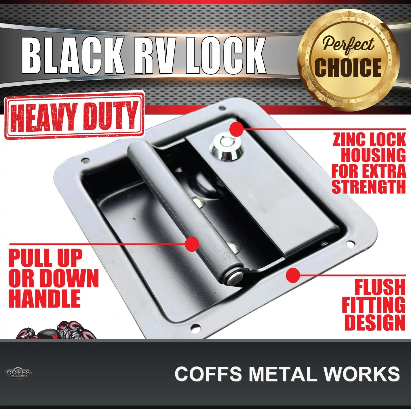 10x-black-stainless-caravan-rv-motorhome-trailer-canopy-lock-pull-down-up-handle-coffs-04