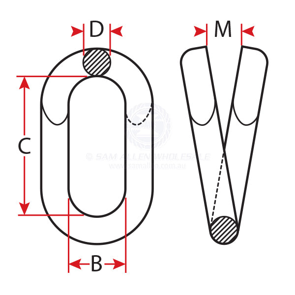 SPLIT LINKS - ZINC PLATED