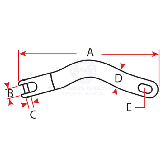 ANCHOR CHAIN SWIVEL CONNECTOR - TWISTED