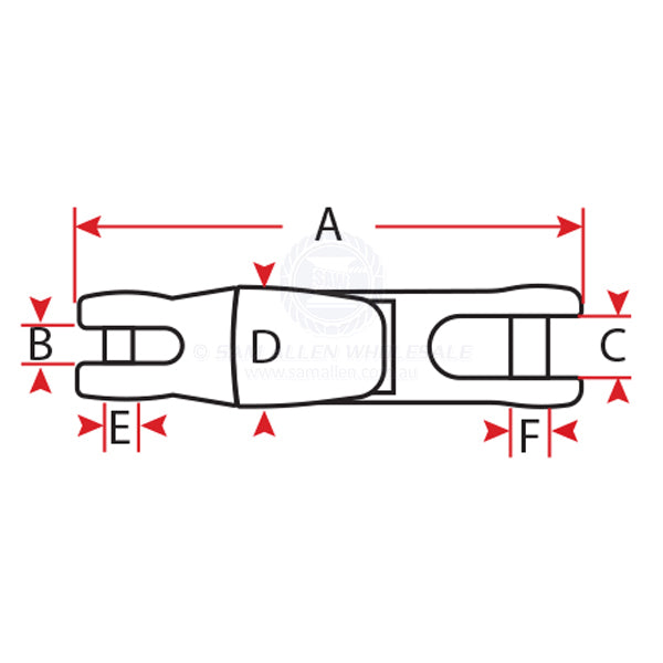 ANCHOR SWIVEL CONNECTOR - DOUBLE