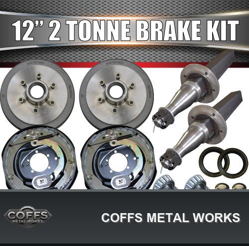 12-2-tonne-trailer-caravan-electric-drum-brake-kit-2000kg-stub-axles-mounts-coffs-metal-01