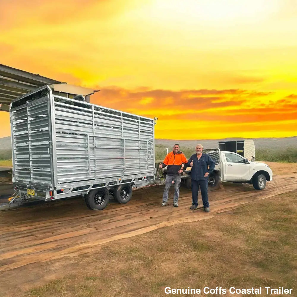 12 x 7 ft Flat Deck Hydraulic Tipping Trailer with 1 Person Install and Remove Stock Crate – ATM 3.5 or 4.5 tonne