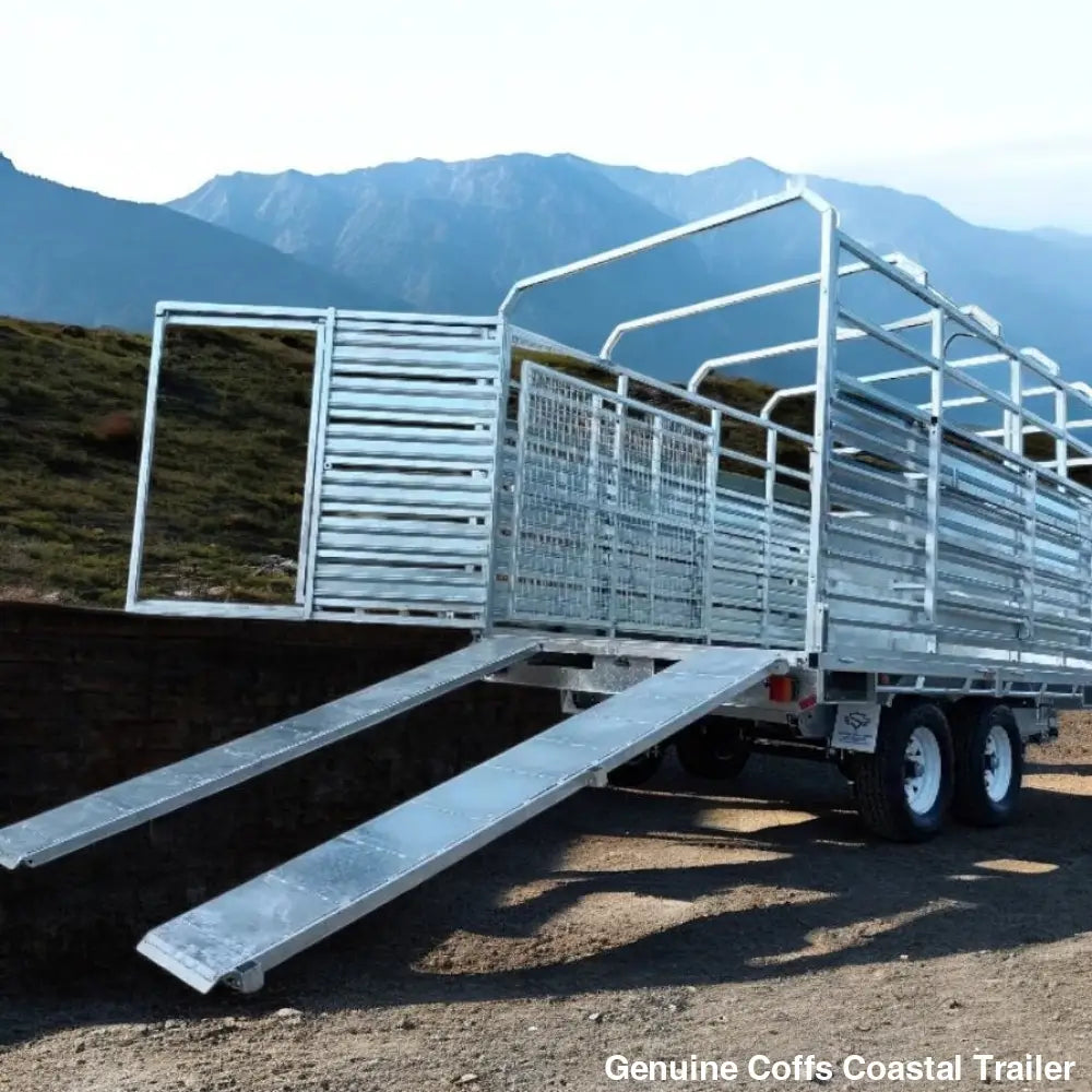 12 x 7 ft Flat Deck Hydraulic Tipping Trailer with 1 Person Install and Remove Stock Crate – ATM 3.5 or 4.5 tonne