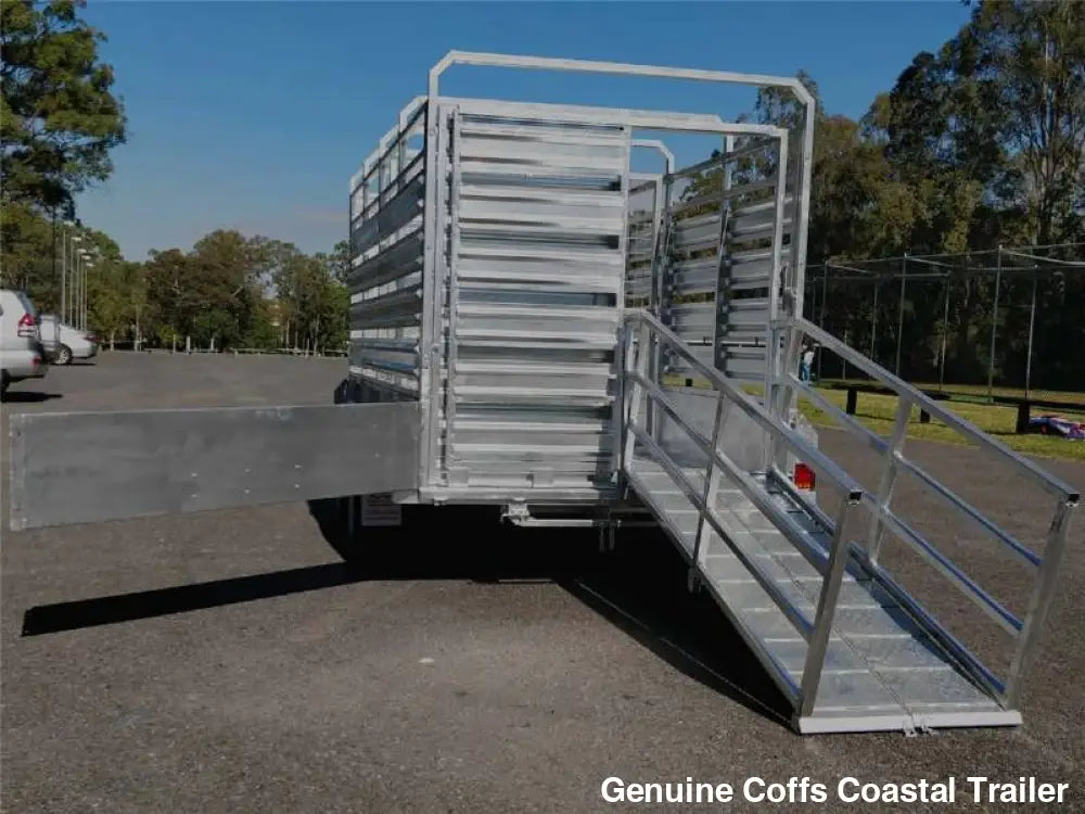12 x 7 ft Flat Deck Hydraulic Tipping Trailer with 1 Person Install and Remove Stock Crate – ATM 3.5 or 4.5 tonne