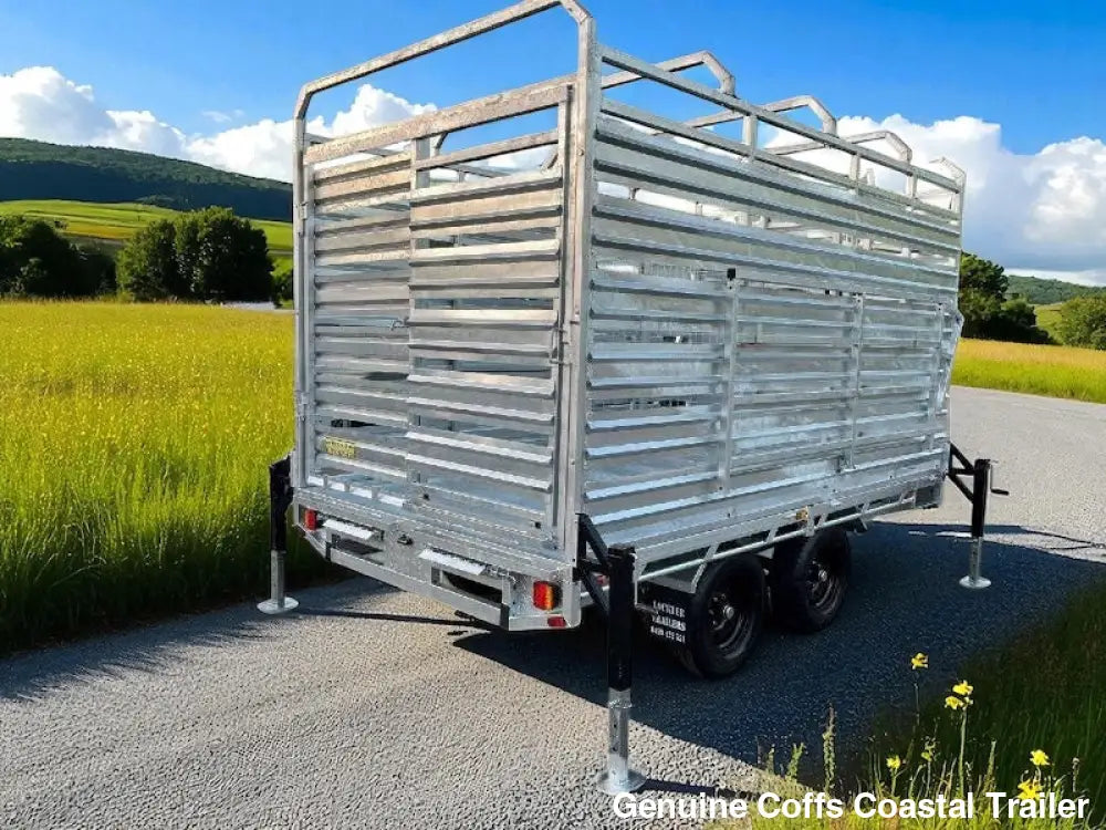 12 x 7 ft Flat Deck Hydraulic Tipping Trailer with 1 Person Install and Remove Stock Crate – ATM 3.5 or 4.5 tonne