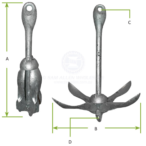 ANCHORS - FOLDING GRAPNEL
