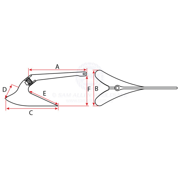 MANSON ANCHORS - PLOUGH ANCHOR (HHP) - GALVANISED