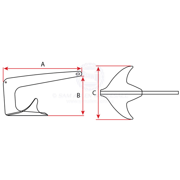 MANSON ANCHORS - RAY ANCHOR (HHP) - GALVANISED
