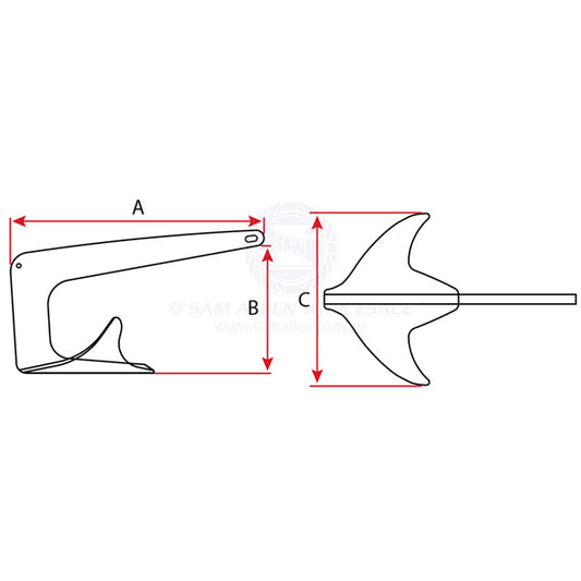 MANSON ANCHORS - RAY ANCHOR (HHP) - GALVANISED