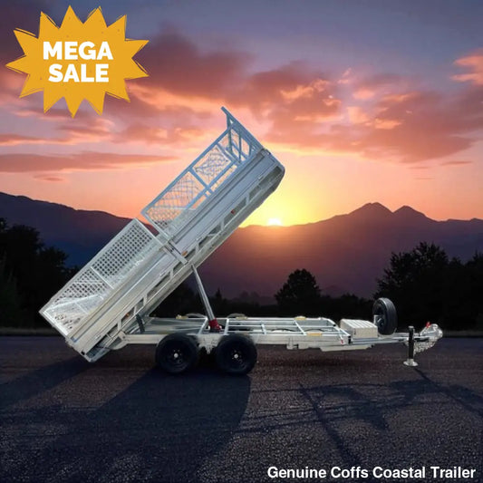 12x7ft Extra Heavy Duty FLATBED Hydraulic Tipping Trailer tipper hydraulic