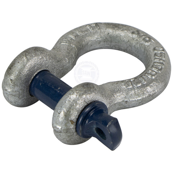 SHACKLES - BOW - SCREW PIN GALVANISED - GRADE S