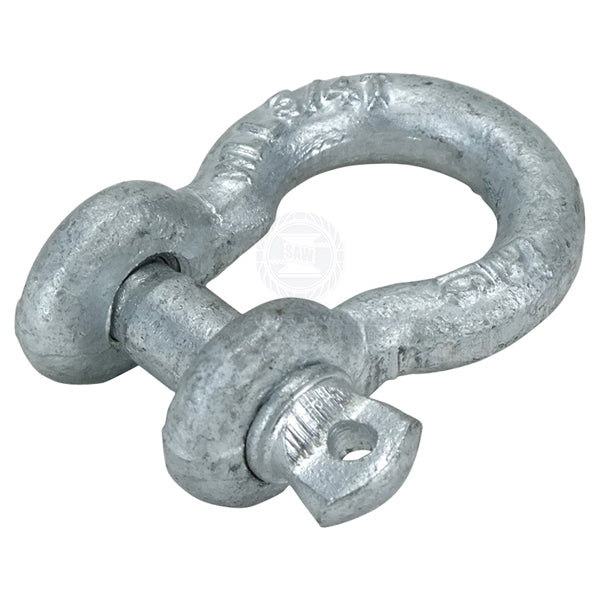 SHACKLES - BOW - SCREW PIN GALVANISED - GRADE S