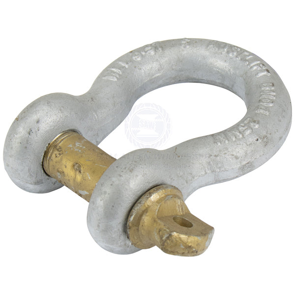 SHACKLES - BOW - SCREW PIN GALVANISED - GRADE S