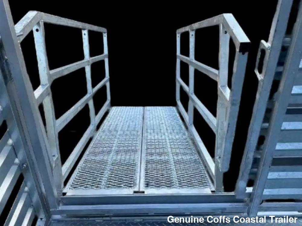 14 x 7 ft Stock Crate / Machinery Flat Deck Trailer with Removable Crate ATM 3500kg (3.5 tonne and 4.5 tonne) cattle