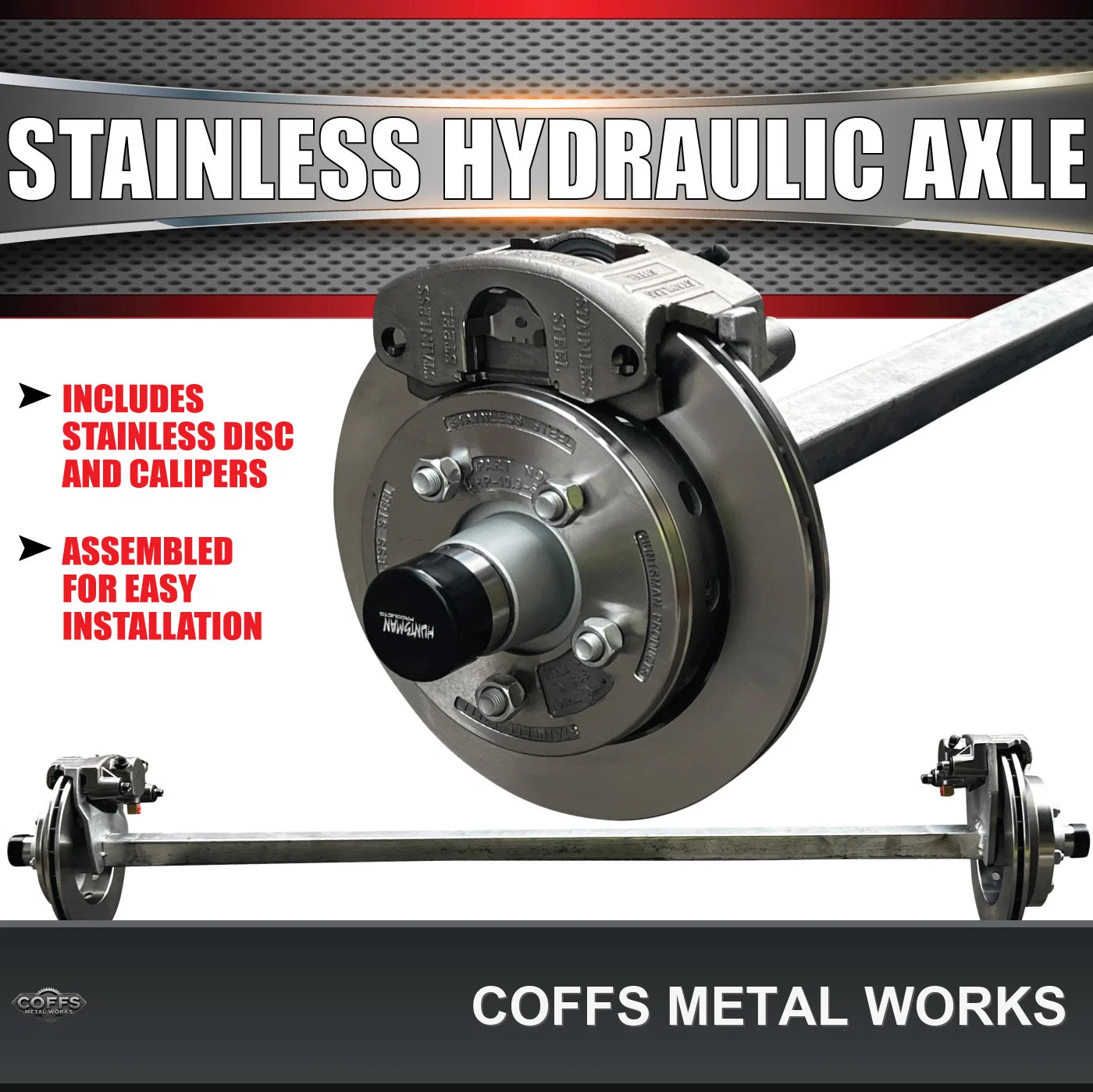 1400kg-galvanised-stainless-hydraulic-disc-caravan-boat-trailer-axle-coffs-metal-works-01