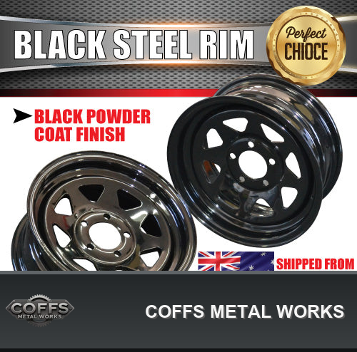 14x6-ht-holden-black-sunraysia-caravan-trailer-steel-wheel-rim-coffs-metal-works-01