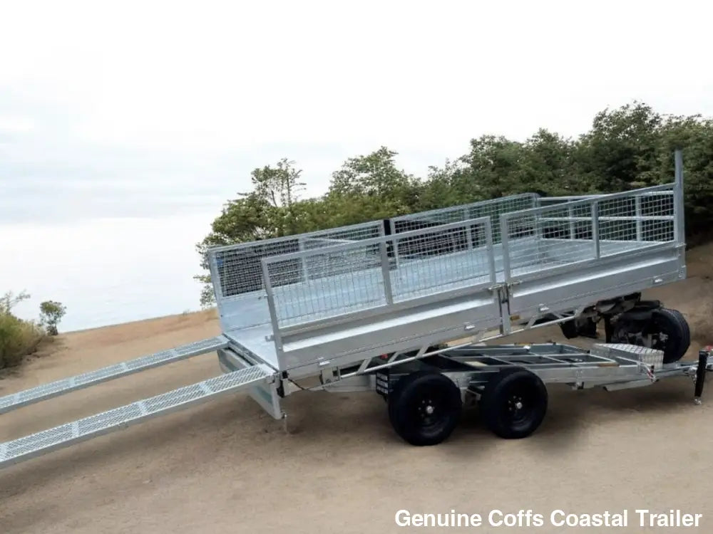 14x7ft Extra Heavy Duty FLATBED Hydraulic Tipping Trailer tipper hydraulic
